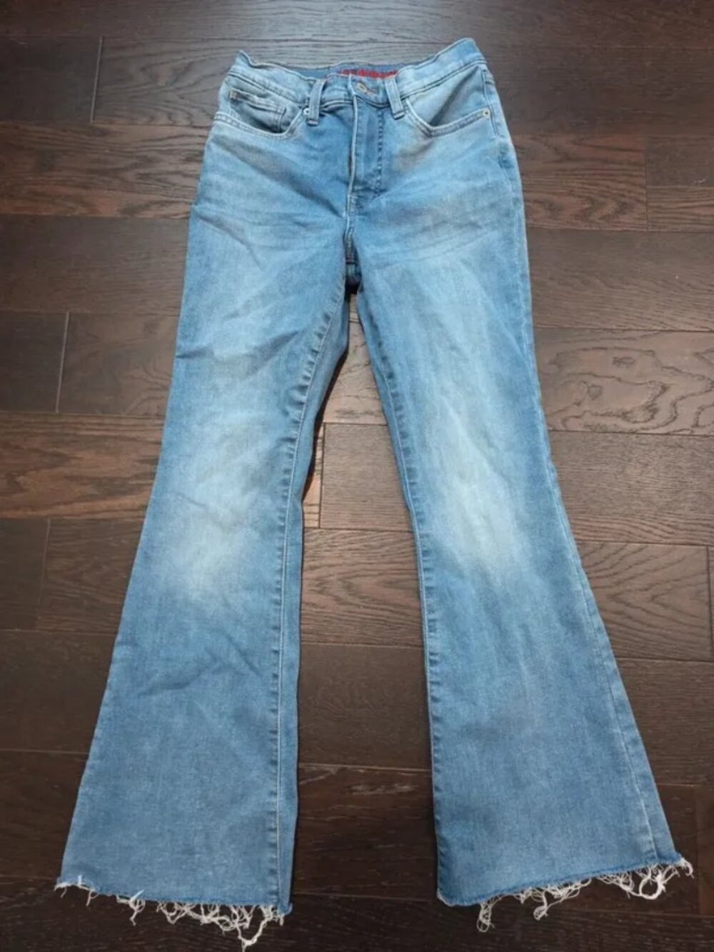 Lucky Brand Women's 6/28 A Stevie High Rise Flare Blue Jeans